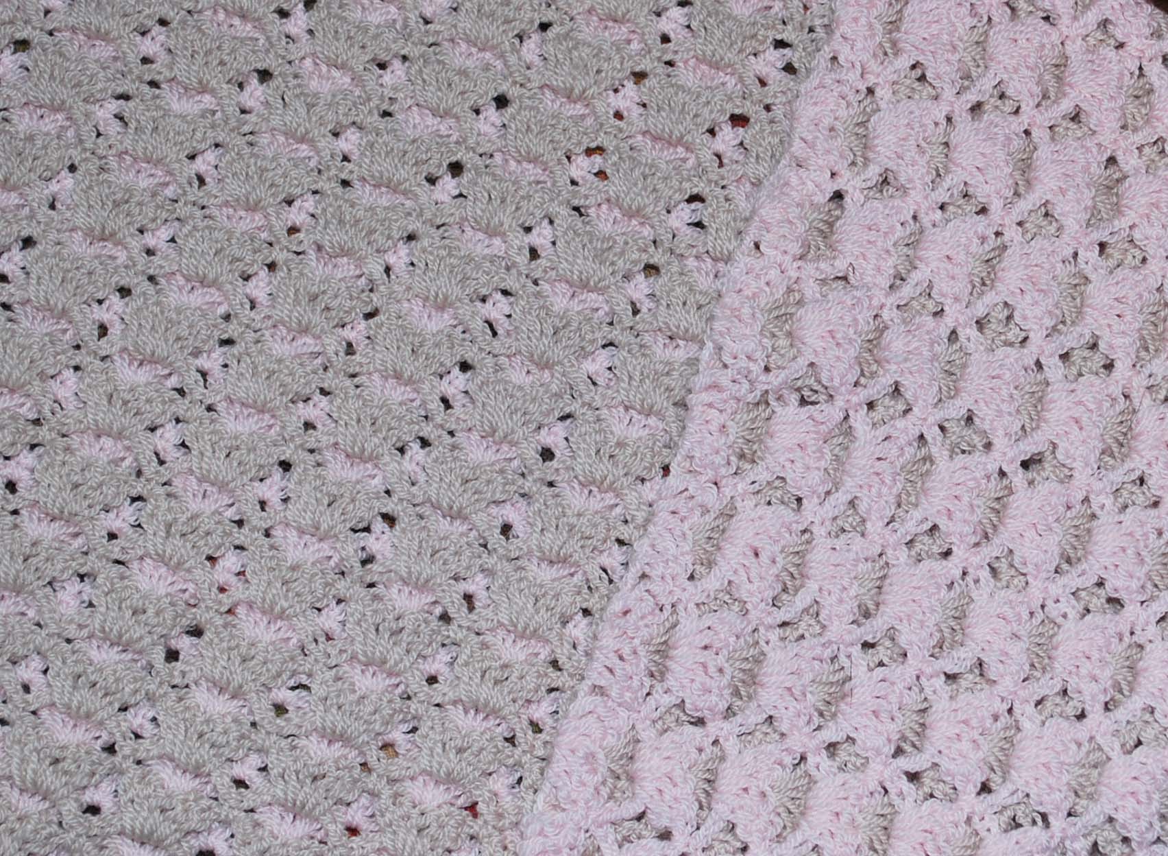 Patterns  Tips &gt; Shell Stitch Baby Blanket (crochet)